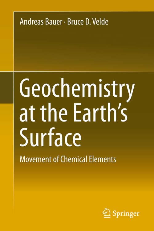 Book cover of Geochemistry at the Earth's Surface