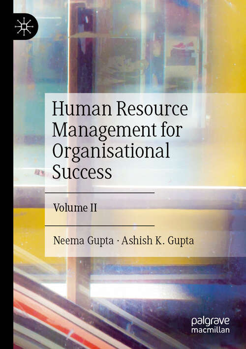 Book cover of Human Resource Management for Organisational Success: Volume II