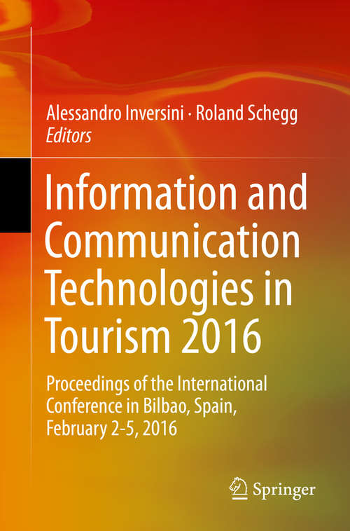 Book cover of Information and Communication Technologies in Tourism 2016