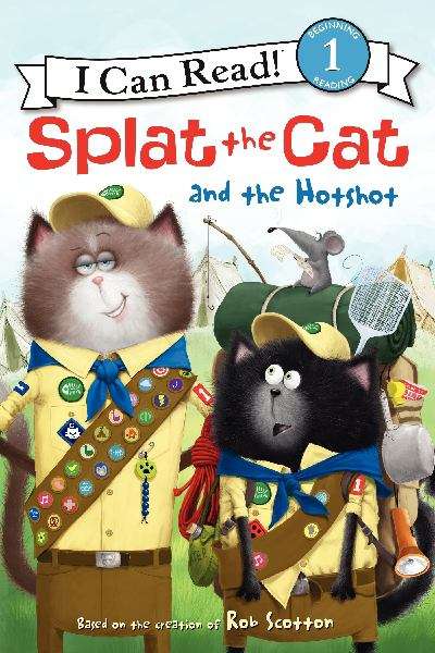 Book cover of Splat The Cat And The Hotshot (I Can Read: Level 1)