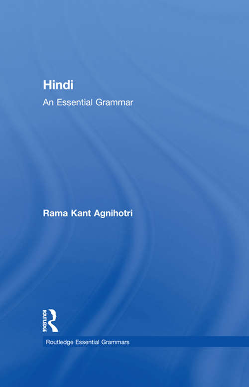 Book cover of Hindi: An Essential Grammar (Routledge Essential Grammars)