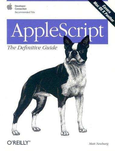 Book cover of AppleScript: The Definitive Guide