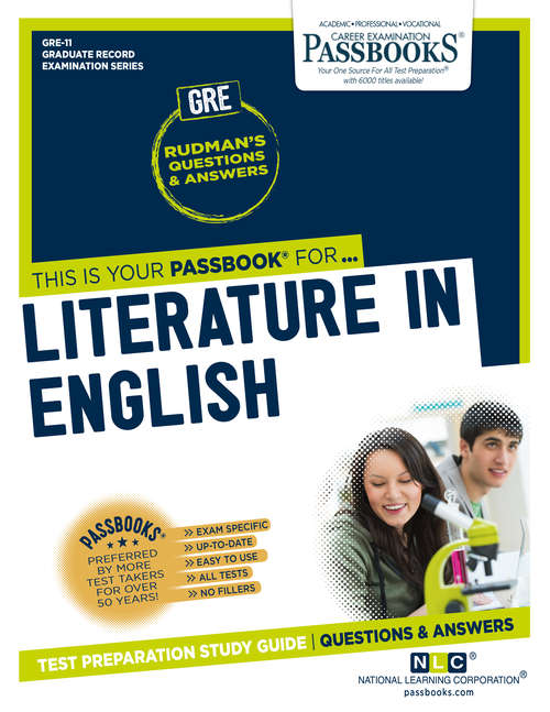 Book cover of LITERATURE IN ENGLISH: Passbooks Study Guide (Graduate Record Examination Series (GRE))