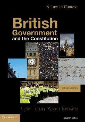 Book cover of British Government and the Constitution