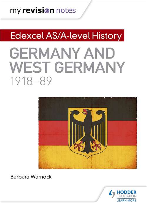 Book cover of My Revision Notes: Germany and West Germany, 1918-89