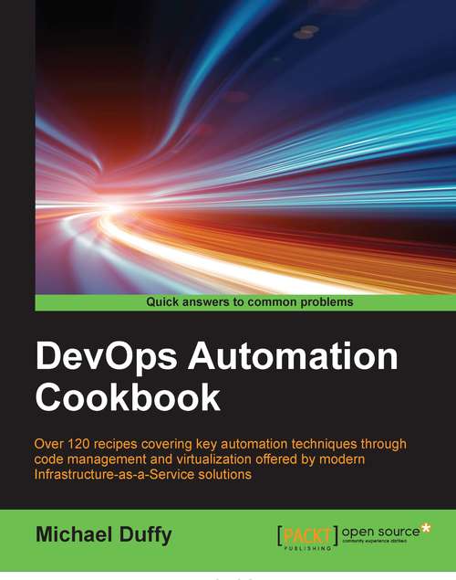 Book cover of DevOps Automation Cookbook