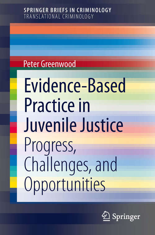 Book cover of Evidence-Based Practice in Juvenile Justice
