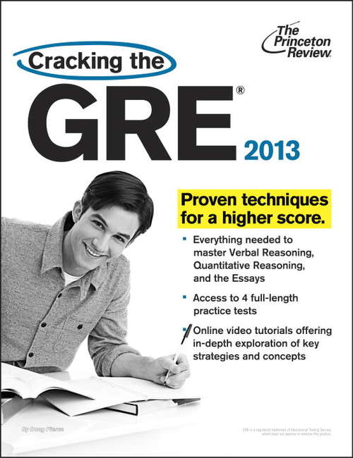 Book cover of Cracking the GRE, 2013 Edition