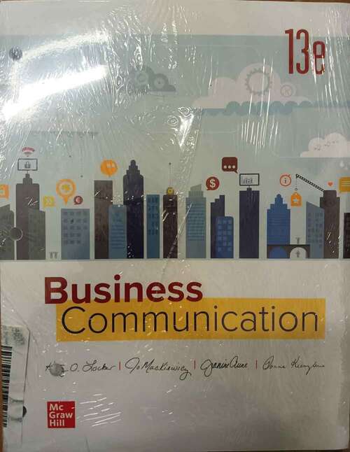 Book cover of Business Communication