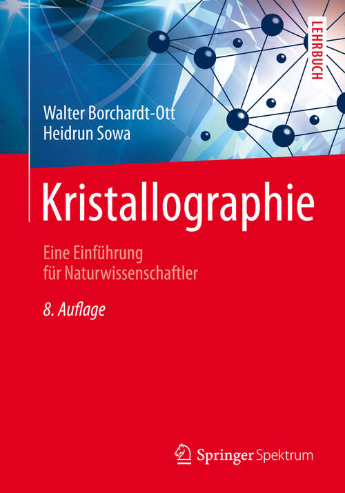 Book cover of Kristallographie: Eine Einführung für Naturwissenschaftler