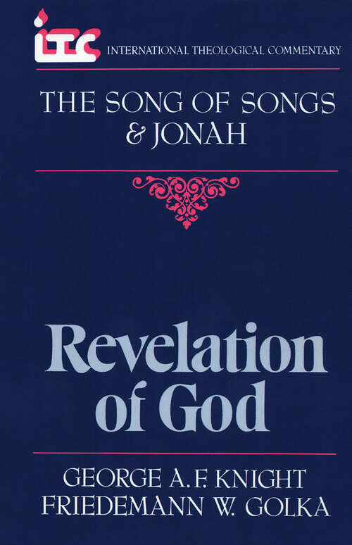 Book cover of Song of Songs and Jonah: Revelation of God