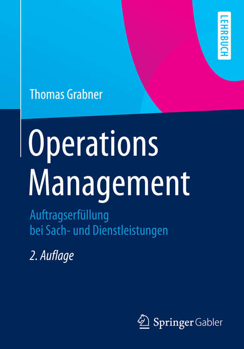 Book cover of Operations Management