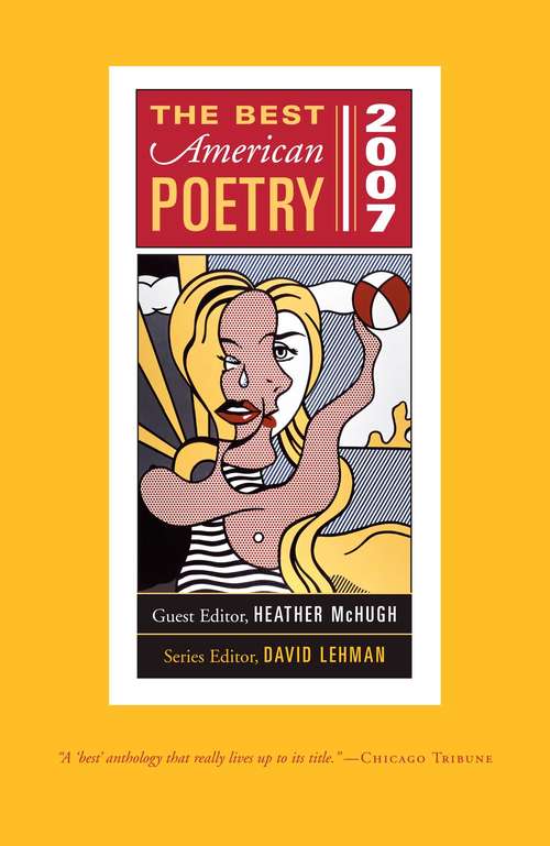 Book cover of The Best American Poetry 2007
