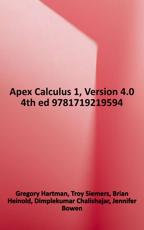 Cover image of Apex Calculus 1