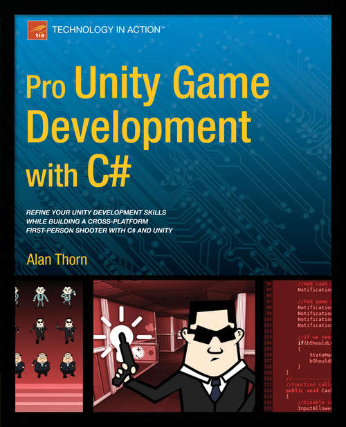 Book cover of Pro Unity Game Development with C#