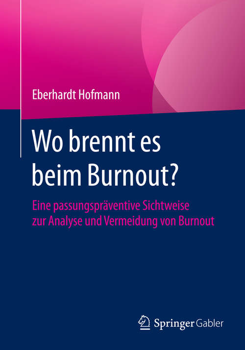 Book cover of Wo brennt es beim Burnout?