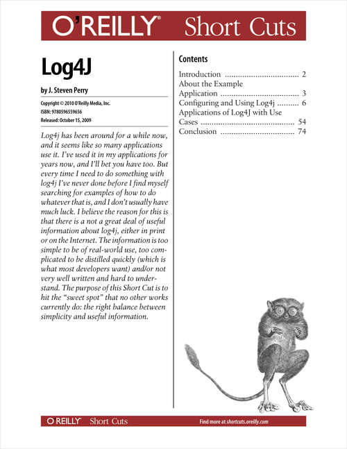 Book cover of Log4J