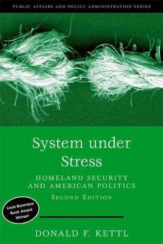Book cover of System under Stress: Homeland Security and American Politics