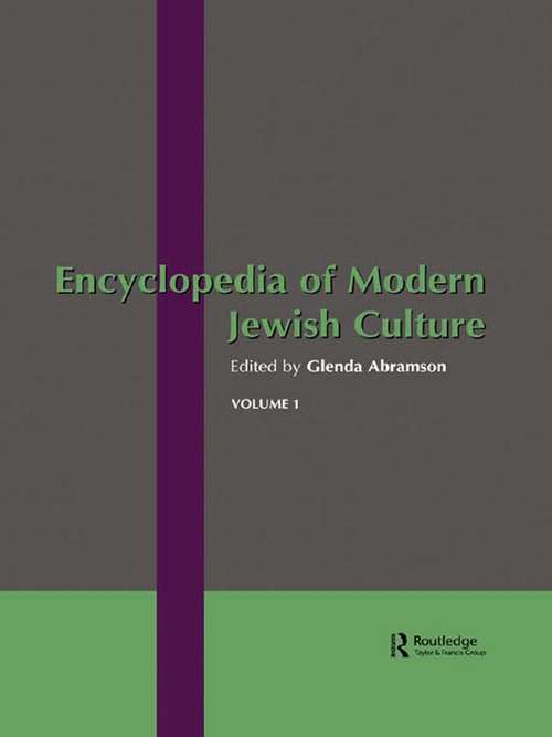 Book cover of Encyclopedia of Modern Jewish Culture (2)