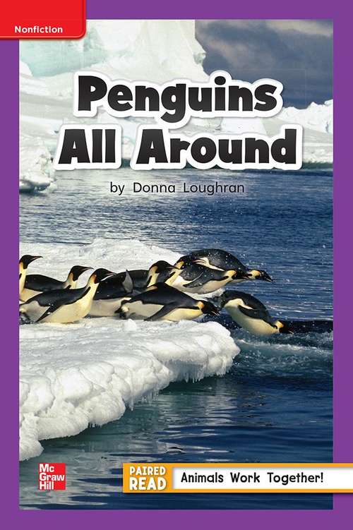 Book cover of Penguins All Around [ELL Level, Grade 1]