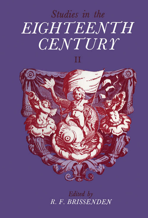 Book cover of Studies in the Eighteenth Century II
