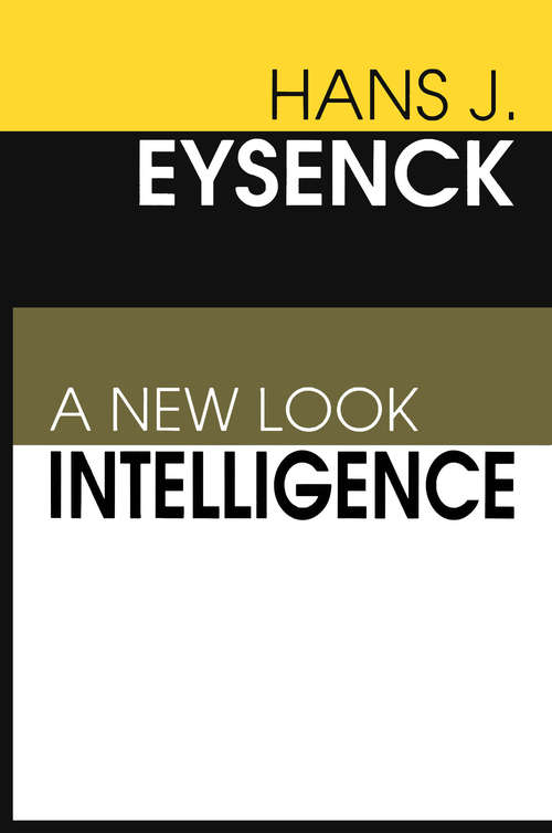 Book cover of Intelligence: A New Look (3)