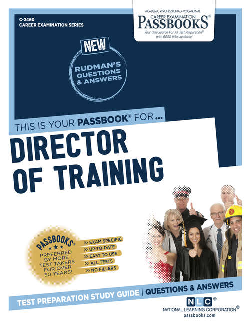 Book cover of Director of Training: Passbooks Study Guide (Career Examination Series)