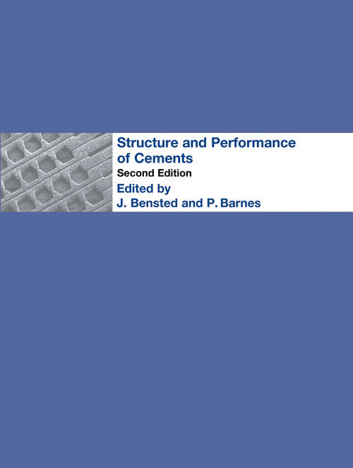 Book cover of Structure and Performance of Cements (2)