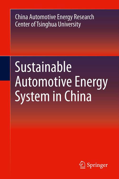 Book cover of Sustainable Automotive Energy System in China