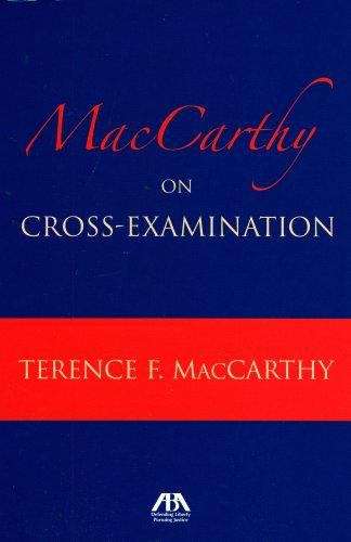 Book cover of MacCarthy On Cross-Examination