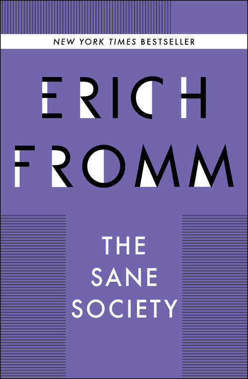 Book cover of The Sane Society (2) (Psicologia Y Psicoan Ser.)