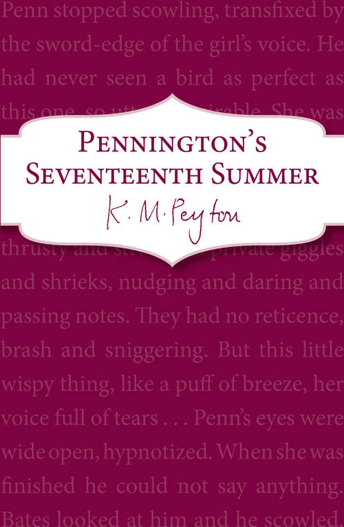 Book cover of Pennington's Seventeenth Summer: Book 1 (Pennington #1)