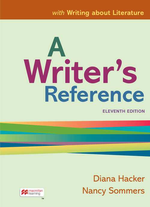 Book cover of A Writer's Reference with Writing about Literature (Eleventh Edition)