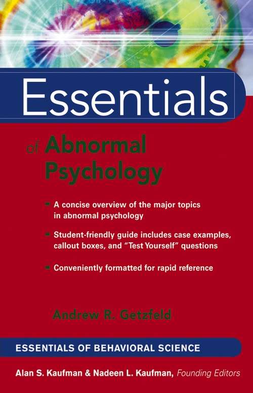 Book cover of Essentials of Abnormal Psychology