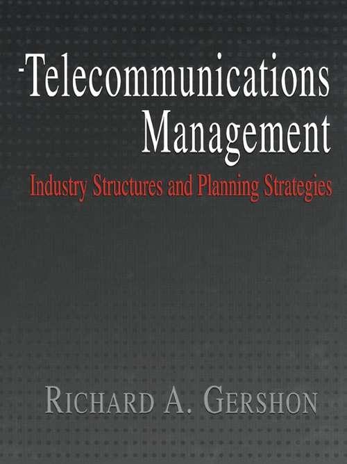 Book cover of Telecommunications Management