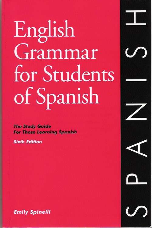 Book cover of English Grammar for Students of Spanish (Seventh Edition)