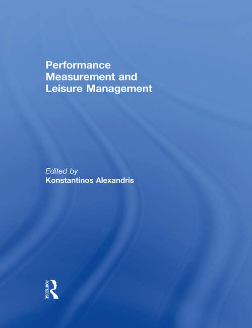 Book cover of Performance Measurement and Leisure Management