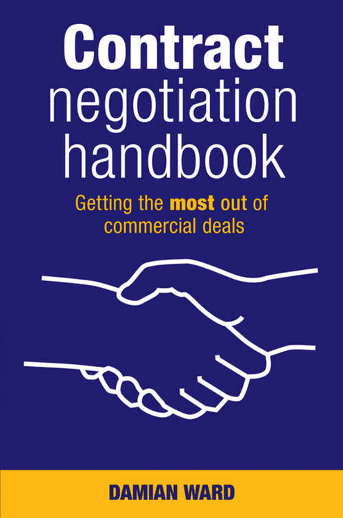 Book cover of Contract negotiation handbook
