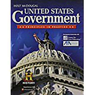 Book cover of Holt McDougal United States Government: Principles in Practice