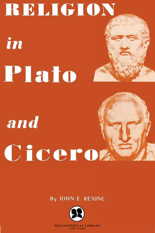 Book cover of Religion in Plato and Cicero
