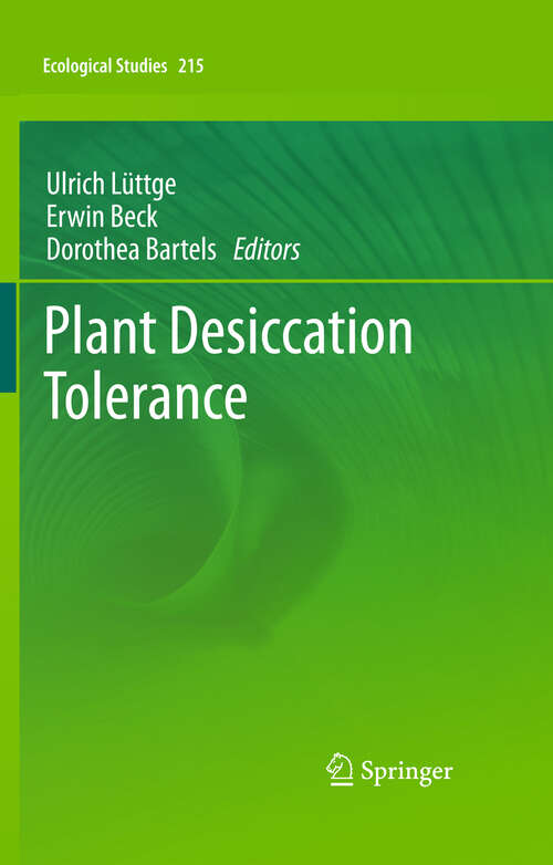 Book cover of Plant Desiccation Tolerance