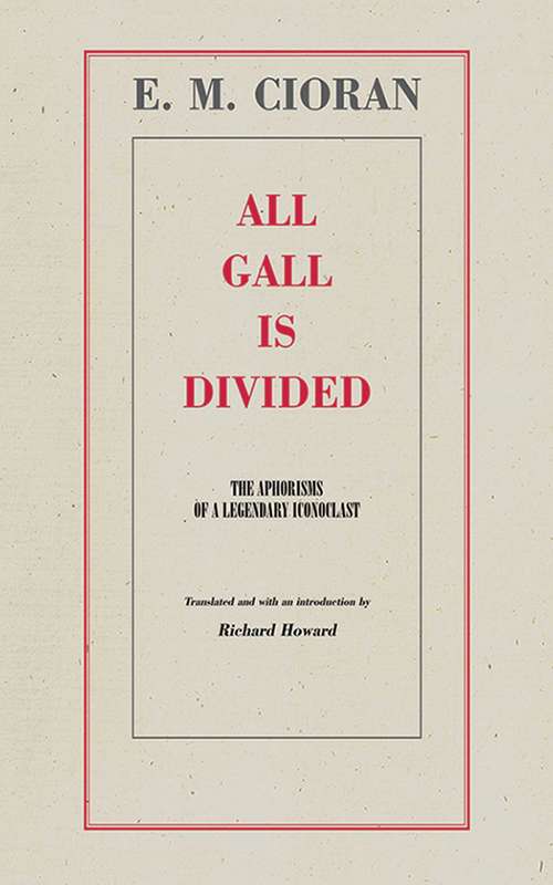 Book cover of All Gall is Divided