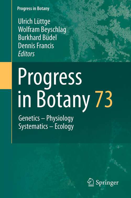 Book cover of Progress in Botany Vol. 73