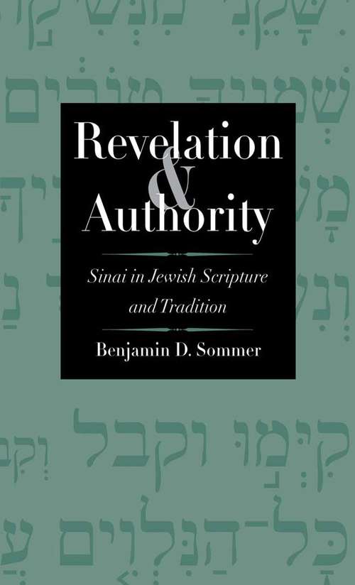 Book cover of Revelation and Authority