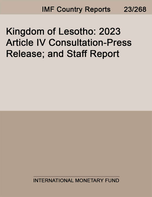 Book cover of Kingdom of Lesotho: 2023 Article IV Consultation-Press Release; and Staff Report