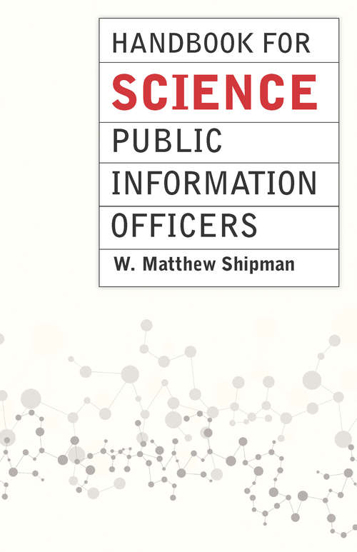 Book cover of Handbook for Science Public Information Officers