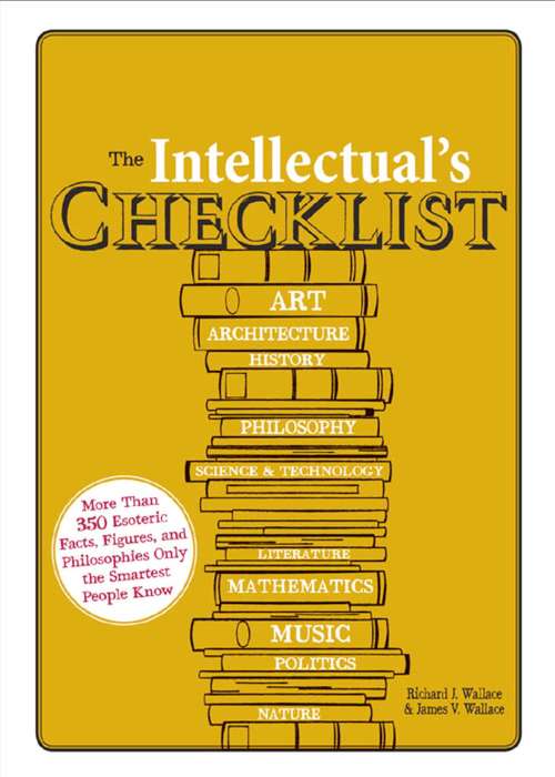 Book cover of The Intellectual's Checklist