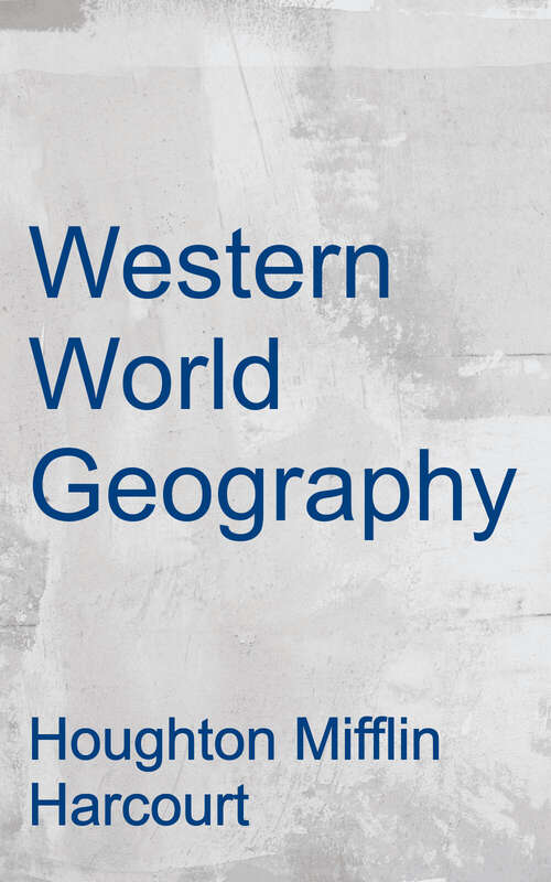 Book cover of World Geography: Western World