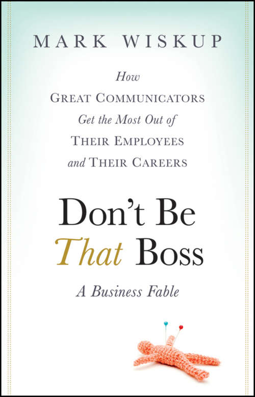 Book cover of Dont Be That Boss