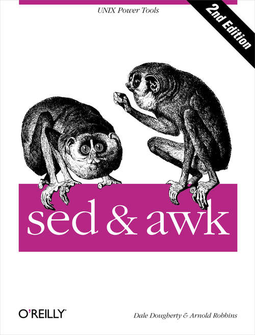 Book cover of sed & awk